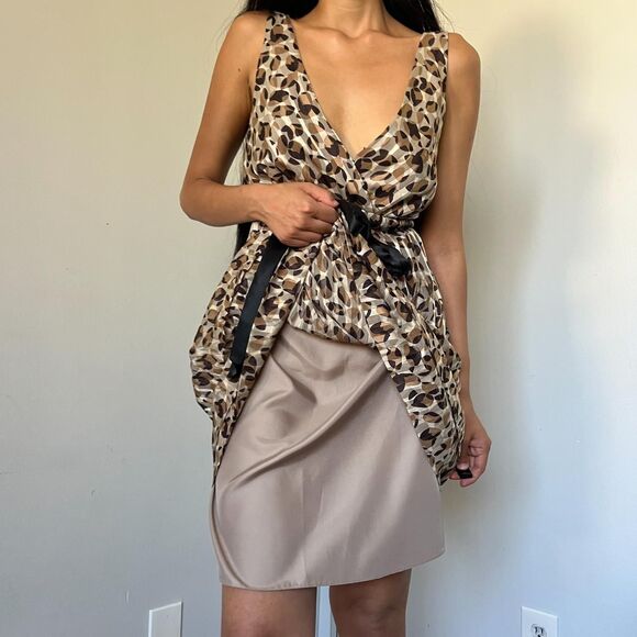 Y2K Silk BCBG Max Azria Babydoll Dress - Picture 3 of 4